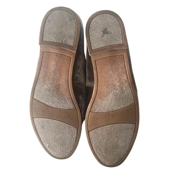 FRANCO SARTO Hudley Velvet Loafers 9.5 Comfort Slip On Flats Nimbus Grey Gray - Picture 7 of 7